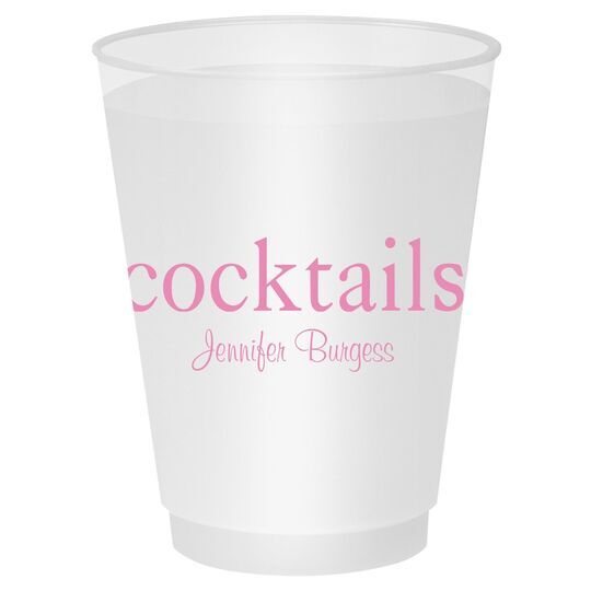Big Word Cocktails Shatterproof Cups